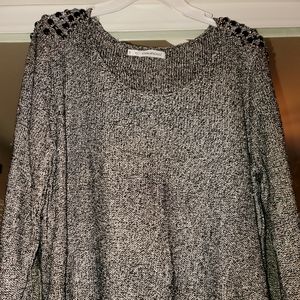 Maurices plus size 1 black sequins sweater
